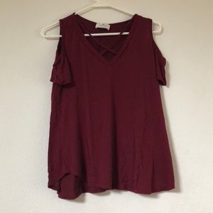 Cold shoulder top